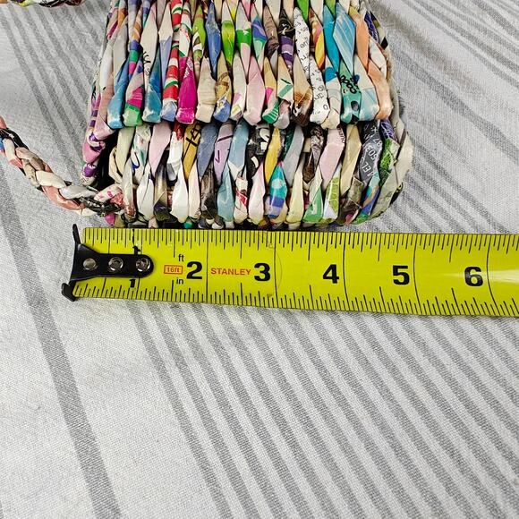 Handmade Colorful Magazine Shoulder Purse Eco Friendly Bag - Picture 6 of 9